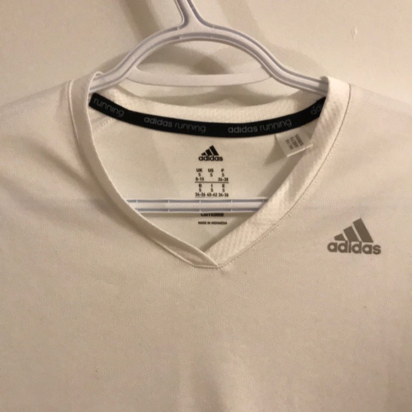 🍒3/$30 Adidas white sports t-shirt - Picture 3 of 5